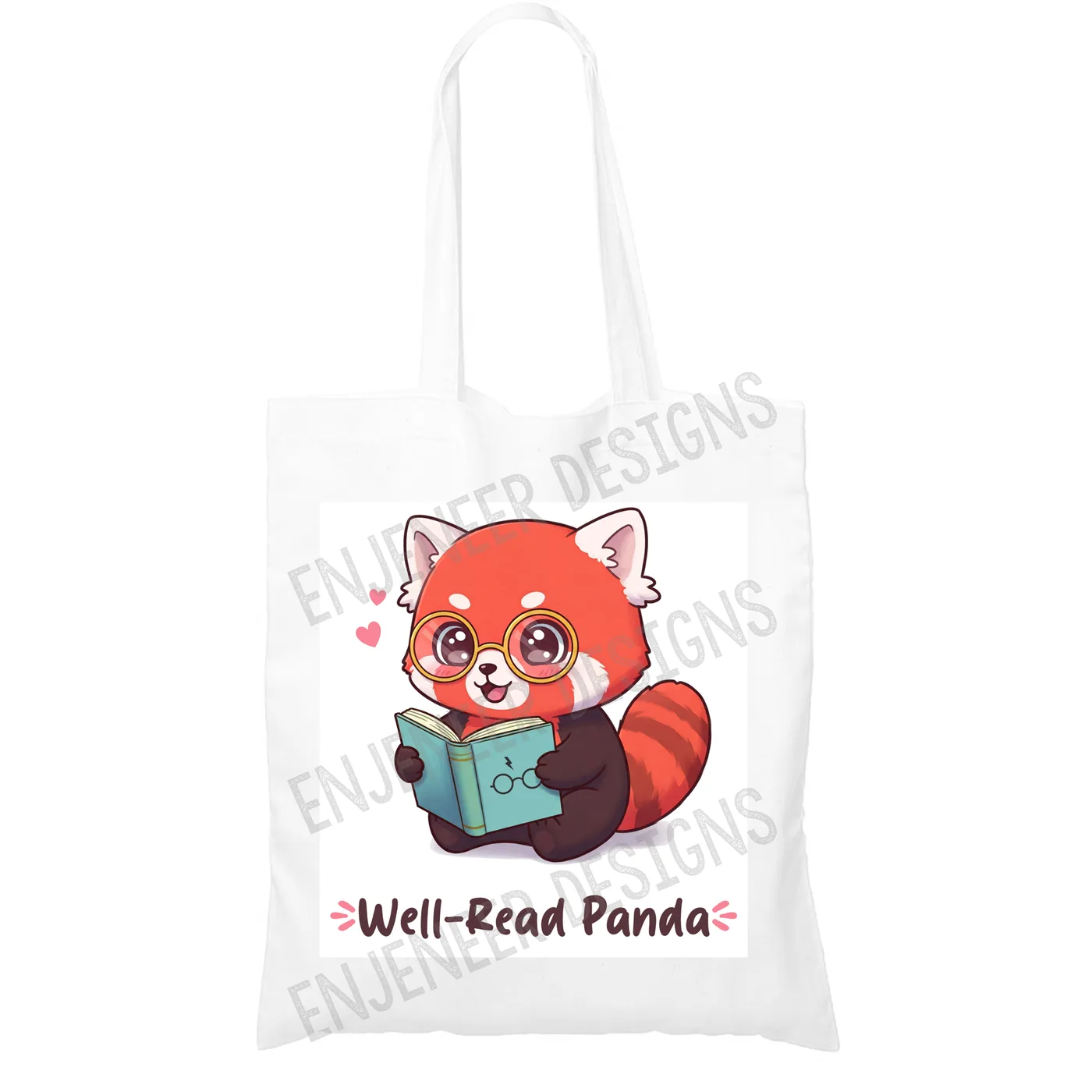 Tote Bag, Well-Read Panda