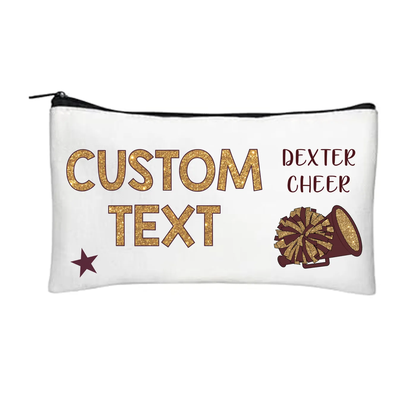 Zip Pouch, Cheer Glitter